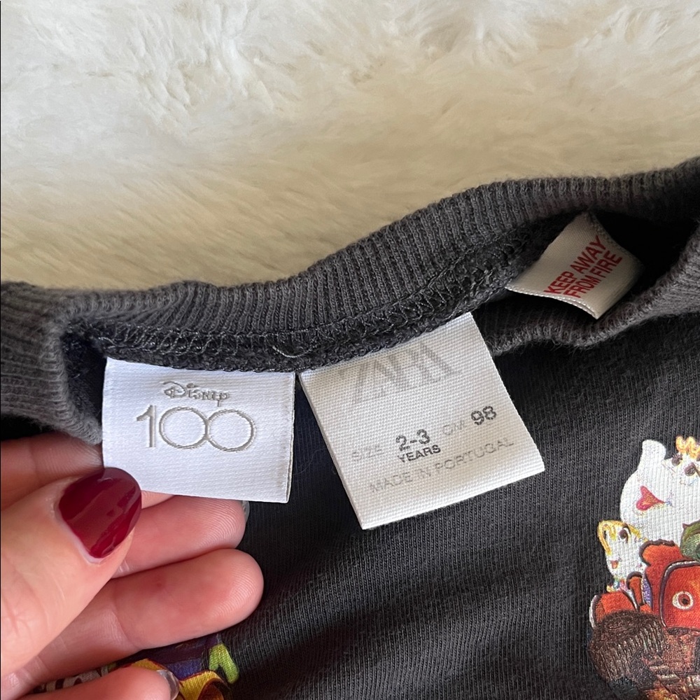 Zara Disney 100 Kids Graphic Long Sleeve Tee - Picture 2 of 5